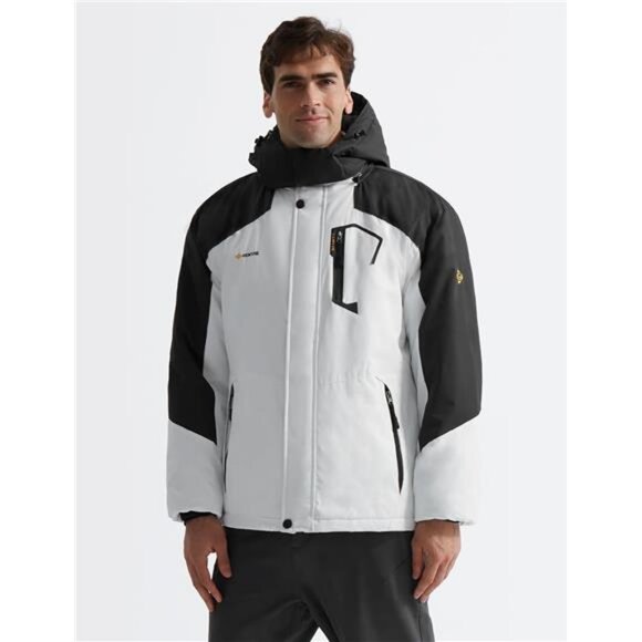 Men's Mountain Waterproof Ski Snow Jacket Winter Windproof Rain Jacket - Picture 2 of 7